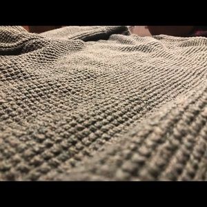 American Eagle Outfitters Green Plush Knit Sweater